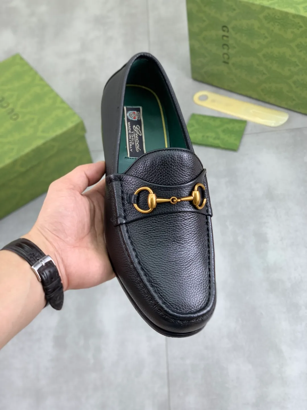 Men's men's shoes 💰P540 [New style] Water dyed cowhide 💰💎💎💎 [Gucci] Gucci high-end men's formal business leather shoes, original order 1:1! Original imported high-end washed calfskin, original metal buckle, imported first-layer cowhide lining for feet, original outsole, men's shoe size: 38-45, multiple colors available